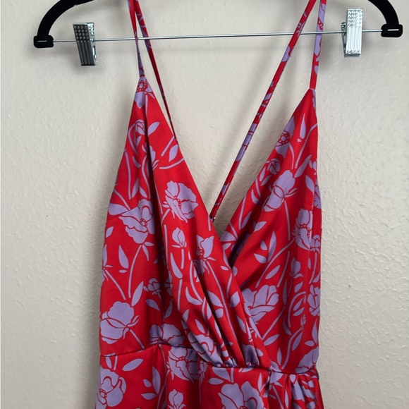 Lovers and Friends Kamala Mini Dress in Red & Purple Floral S - Picture 7 of 9